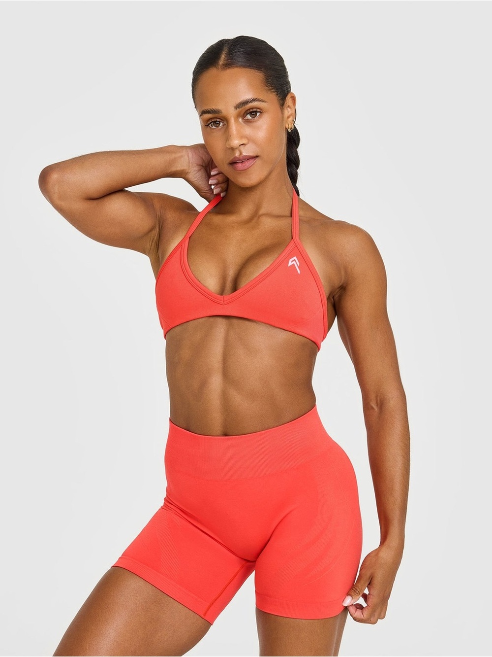 Like New! ONER Active Enhancelift™ SEAMLESS MINIMAL HALTER NECK BRALETTE